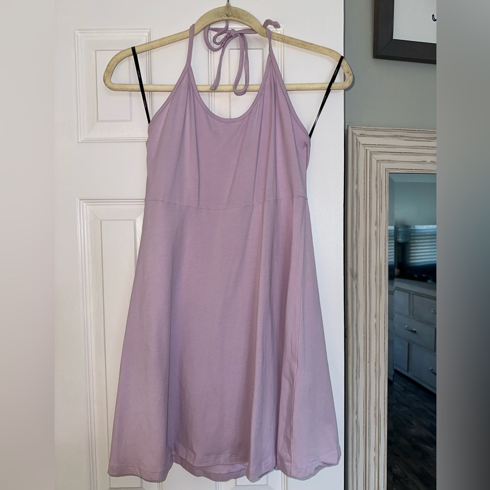 Forever 21 Halter Skater Dress - Lavender Size Medium